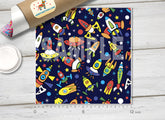 Spaceship Patterned Adhesive Vinyl 256